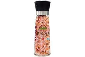 Himalayan Chef Pink Salt with Chipotle, Tall Glass Grinder, 10.58 Oz