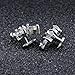 14g Cubic Zirconia Dermal Anchor Tops and Base Surgical Steel Microdermals Body Piercings (Leaf)