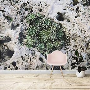 Wall Mural Realistic Rock Background Removable Self-Adhesive Large Wallpaper - 66x96 inches