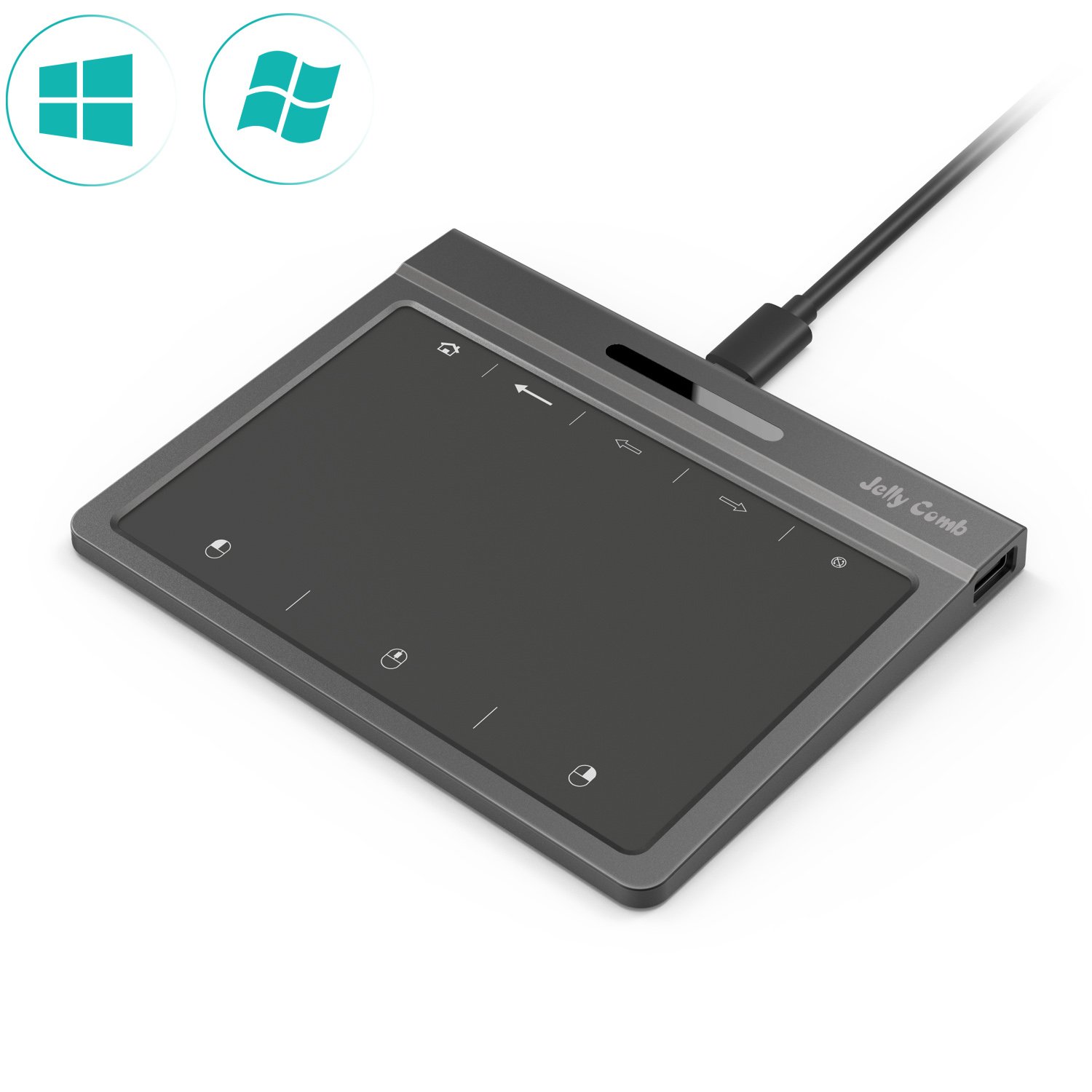 VOGEK Trackpad Touchpad, Jelly Comb USB Wired Touchpad with MultiTouch