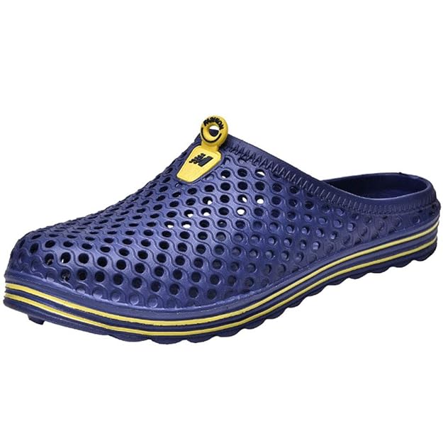 Yvelands Herren Damen Flats Schuhe Strand Sandalen aushöhlen lässige atmungsaktive Hausschuhe