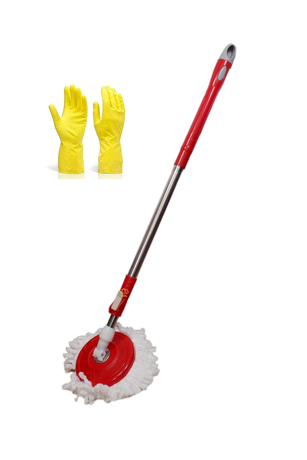 Oanik Stainless Steel Mop Rod Stick Mops for Floor Cleaning 360