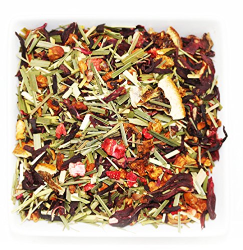 Tealyra - Strawberry Orange Sunrise - Hibiscus Strawberry Lemongrass - Herbal Fruity Loose Leaf Tea - Vitamins and Antioxidants Rich - Low Caffeine - All Natural - 222g (8-ounce)