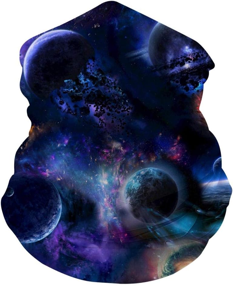 LCCKSS American Flag Retro USA Face Mask Multi-Function Headband Balaclava Dust Wind Proof Bandanas Neck