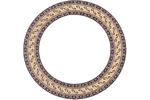 Toyvian Guitar Rosette Decal Curved Strips Sound Hole Inlay for Acoustic Instruments Easy Application Non-damaging Laminated Design