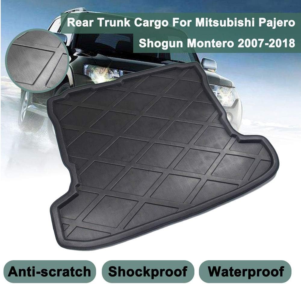 Raraso Cargo Liner For Mitsubishi Pajero V97 Shogun 2010-2018 2007 2008 2009 Boot Tray Rear Trunk Cover Matt Floor Carpet Mat Kick Pad