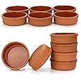 Areste Mexican Clay Cookware Set ( Set of 12) - Terracotta Cooking Pots, Bowls, Plates, and Serving Dishes - Premium Spanish Earthenware for Baking, Yogurt, Kheer, Meat, Vegetables, Turkish Cuisine - Cazuelas Cocina Mexicana -Clay Pot for Cooking