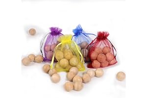 PACIOCEAN 80 Balls Moth Protection Storage Essentials Fresh Cinnamomum Camphora Root for Closet Storage Houses Drawers Closet