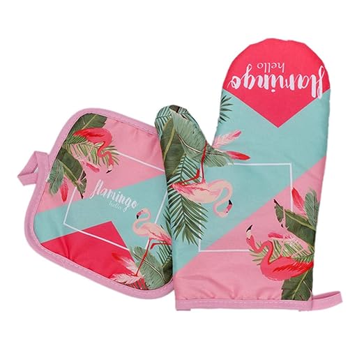 YUnnuopromi - Juego de 2 guantes de flamenco para horno ...