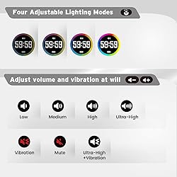 Pomodoro Timer, Magnetic Visual Timer with Flip