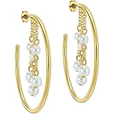 Ted Baker London Cassidy Cascade Hoop Crystal Earrings for Women
