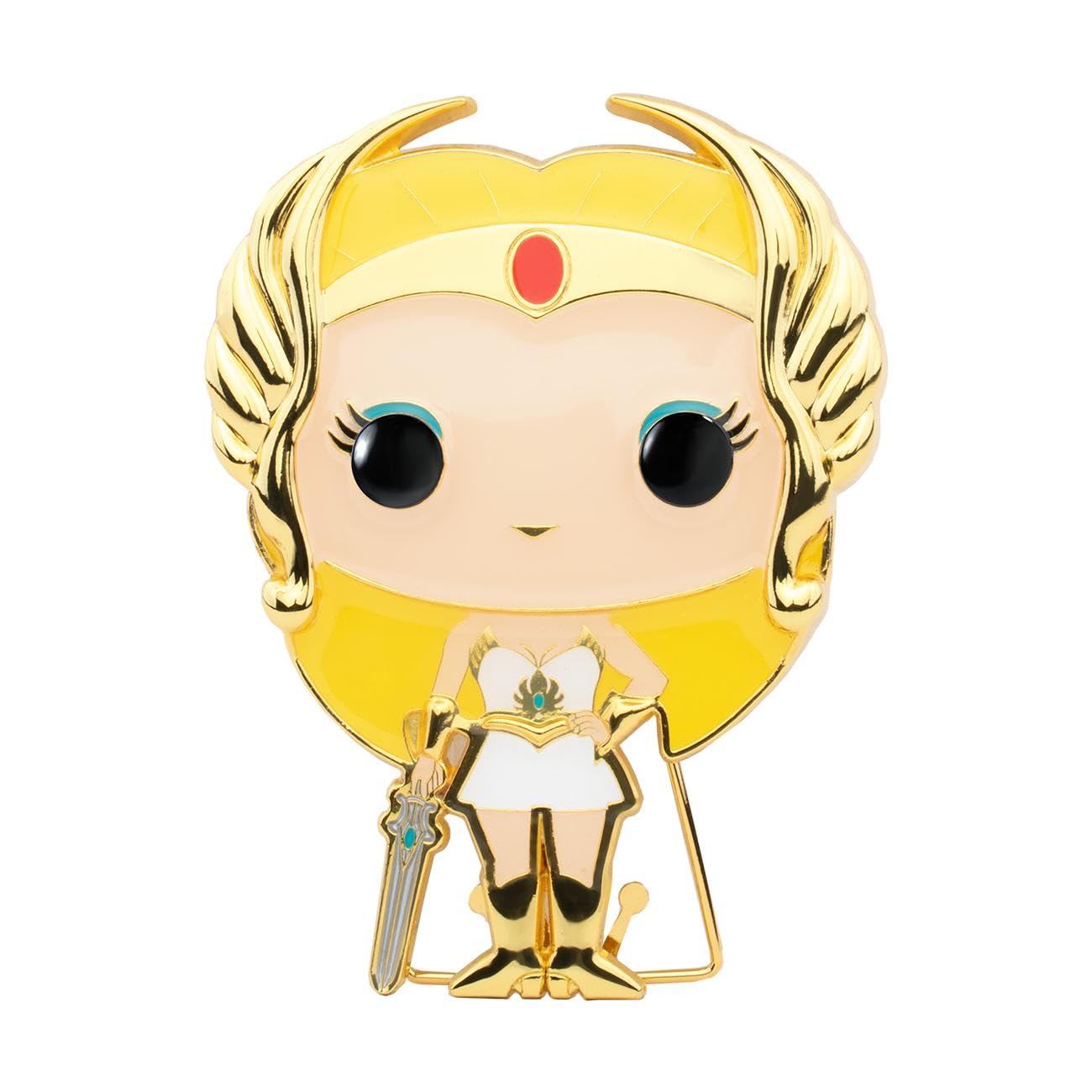 Loungefly Funko POP! Enamel Pins: Masters Of the Universe - She-Ra - Masters Of the Universe - Cute Collectable Novelty Brooch - for Backpacks & Bags - Gift Idea - Official Merchandise - TV Fans