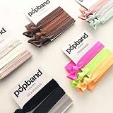 Popband Headbands Pack of 3 Black Silver Dark Grey No Dent Kind to Hair view 4