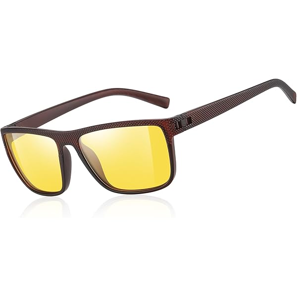 TJUTR Night Driving Glasses Women Anti Glare Night Vision Glasses Polarised Yellow Lnes Reduce Headlight Glare For Nighttime Driving