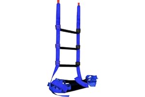 CRAYZA Fire Escape Ladder, 23 Feet Portable Safety Rope Ladder with 2 Hooks for 2-3 Story Homes, Multi-use for Kids and Adults