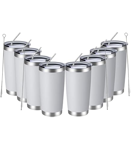 WOKY Vaso De Viaje Con Revestimiento De Cerámica De 25 Onzas, Acero Inoxidable Aislado Al Vacío De Doble Pared Con Popote De Silicona Y Mango Oculto Para Té De Hojas Sueltas