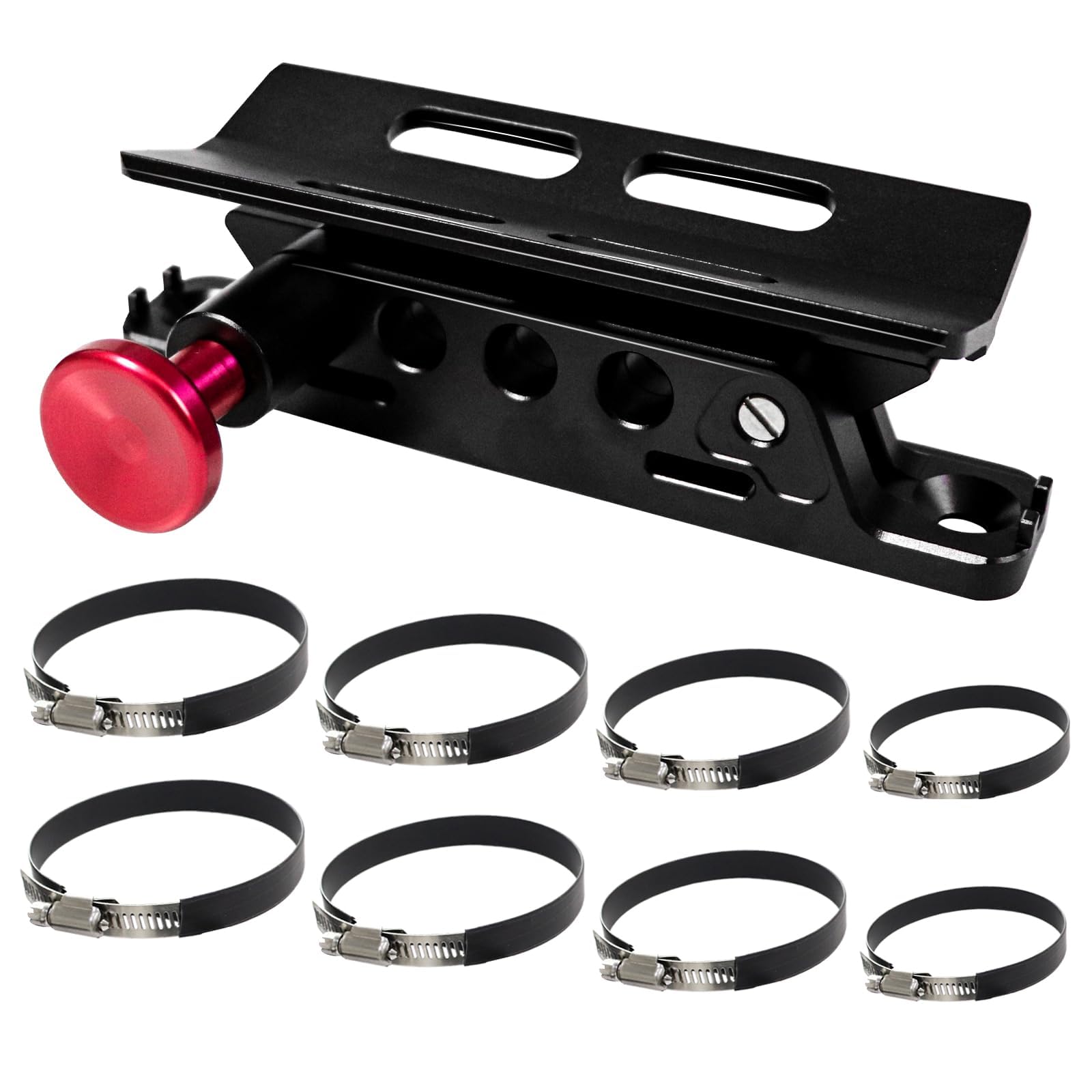 Photo 1 of Bestaoo Adjustable Roll Bar Fire Extinguisher Mount Holder for Jeep Wrangler TJ JK JKU JL UTV Polaris RZR Ranger Camper Van, Aluminum, Quick Release