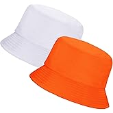 Rosoz 1 & 2 Pack Bucket Hat for Women Men Summer Travel Beach Sun Hat Outdoor Cap Unisex Bucket Hats