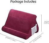 Mcbazel Tablet Pillow Stand for iPad Dark Wine Red Multi-Angle Cushion view 8