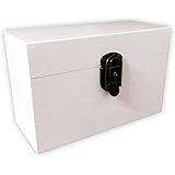 MidaCreativ abschließbare Aufbewahrungsbox/Holzkiste ohne Grifflöcher