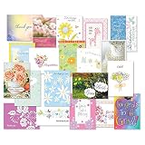 Mega All Occasion Greeting Card Value Pack - Set of 40 (20 designs), Large 5" x 7", Wedding, Anniversary, Get Well Soon, Baby, and Friendship Cards with Sentiments Inside, White Envelopes