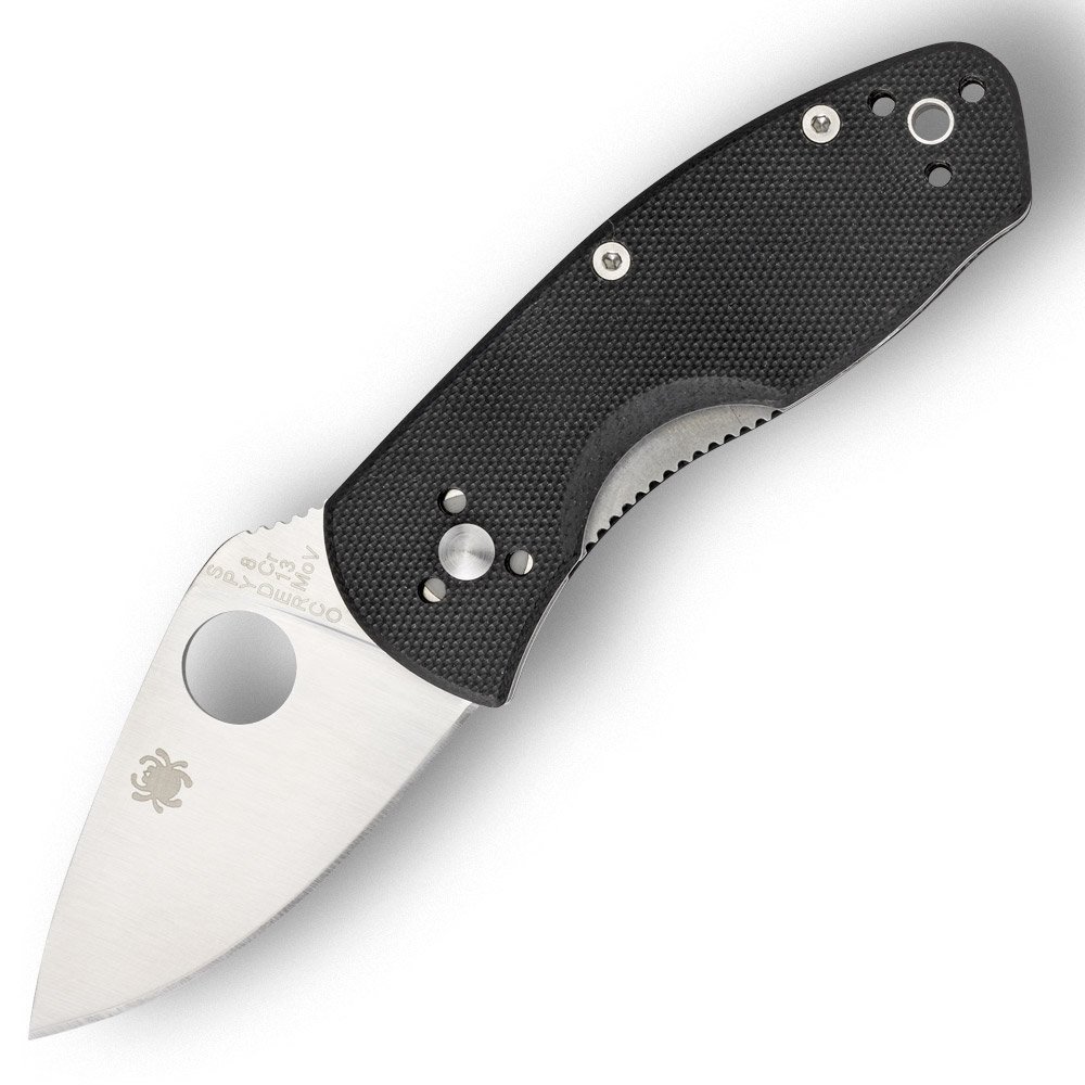 Spyderco Ambitious Black G10 PlainEdge Knife SFCPA