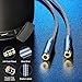 JSAUX Headphone Adapter, 3.5mm Male TRS to Dual 3.5mm Female Stereo Y Splitter for iPhone, Samsung, Tablets, Laptop, PlayStation and More [Grey]