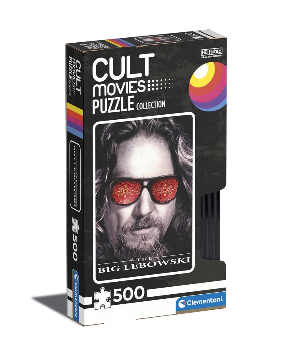 Clementoni - 35113 - Cult Movies Puzzle - The Big Lebowsky - Jigsaw Puzzle 500 Pieces, Made In Italy, Jigsaw Puzzle For Adults