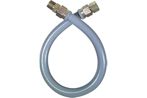 Dormont Ultra-flow Gas Appliance Connector Kit (0145881) 41-4142KIT-24BX - 1 In. OD (3/4 In. ID) 3/4 In. MIP X 3/4 In. FIP X 24 In. Length Gray PVC Coated