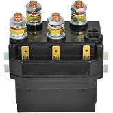 XYZIL 12V 500A Winch Solenoid Relay Contactor for 8000lbs-15000lbs 4WD 4x4 Winch DC Truck Jeep ATV SUV Snow Plow Spreader Windlasses Hydraulic Pump Reversible Motor Reversing Controller Mount Bracket