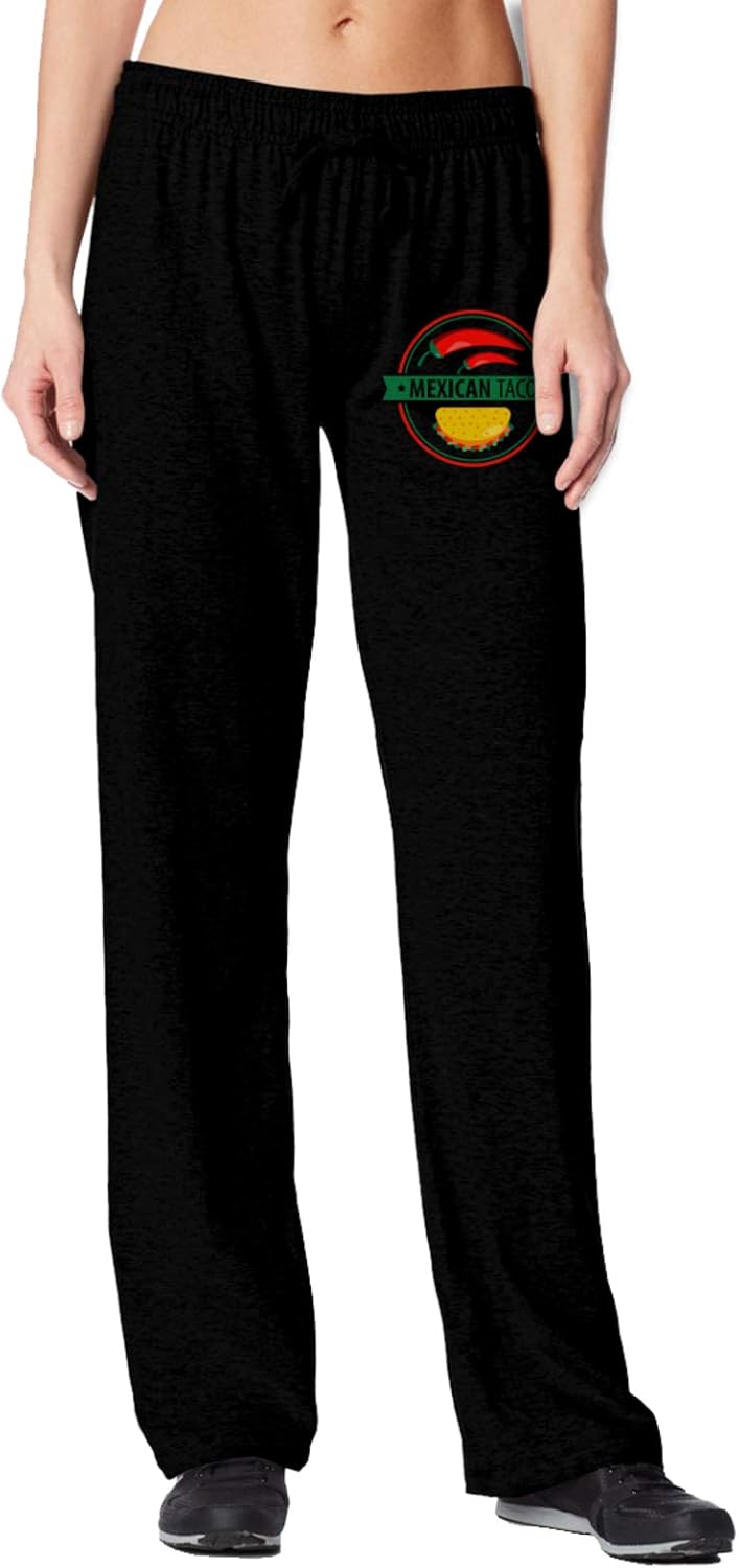 YKOUVXF Taco Mexican Fast Food Pants Womens Long Pants