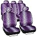 Seat Cover 11pc - Leopard Purple