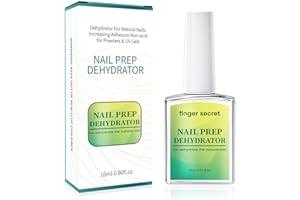 AOBOO FINGER SECRET Nail Prep Dehydrator, 18ml Dehydrator for Natural Nails Increasing Adhesion Non-Acid for Powders & UV Gel
