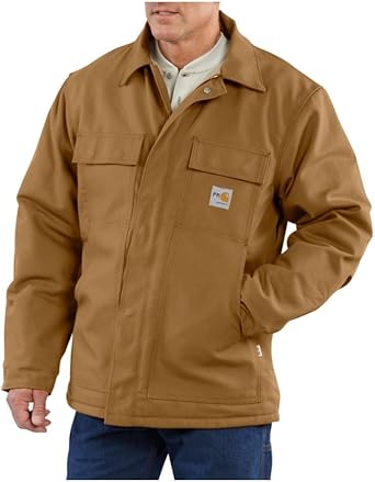 Amazon Com Carhartt Men S Big Tall Flame Resistant Heavyweight Duck Traditional Coat Outerwear Industrial Scientific