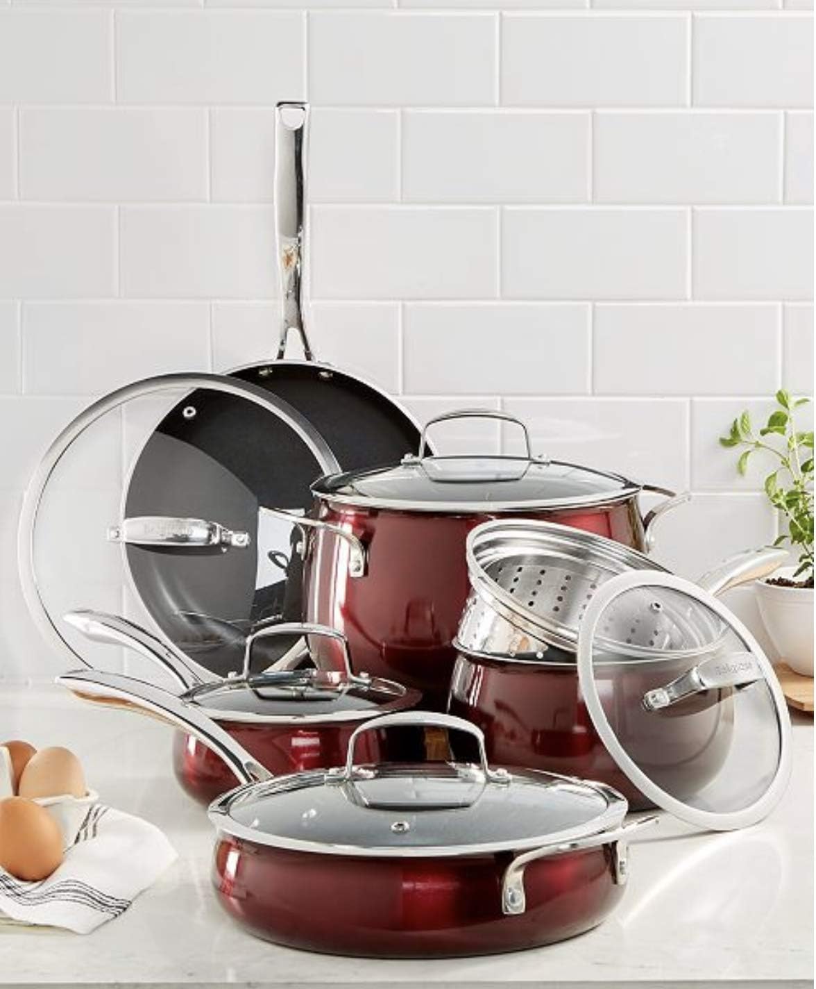 Belgique Stainless Steel Cookware, 11 Piece Set Amazon.co.uk Kitchen