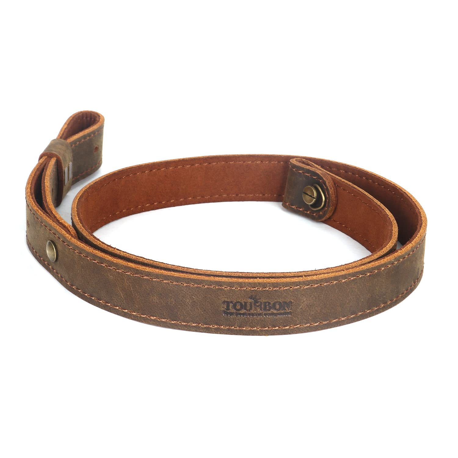 Tourbn 3mm Genuine Leather Rifle Sling European Style Shotgun Strap
