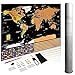 The World Map Scratch Off Poster - A Personalized Travel Map to Show Where You’ve Been - Includes USA States and Country Flags with Fun Accessories - Deluxe Map of The World Gift Idea for Travelers