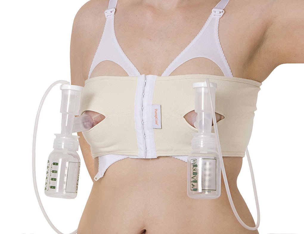 PumpEase hands-free pumping bra … (Small, Organic)