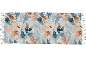 zylymx Watercolor Leaf Terracotta Women Winter Scarf Soft Warm Blanket Scarf Shawls and Wraps Scarves for Women