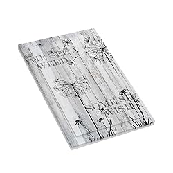 Rustic Gray Wood Barn Dandelion No Device Light