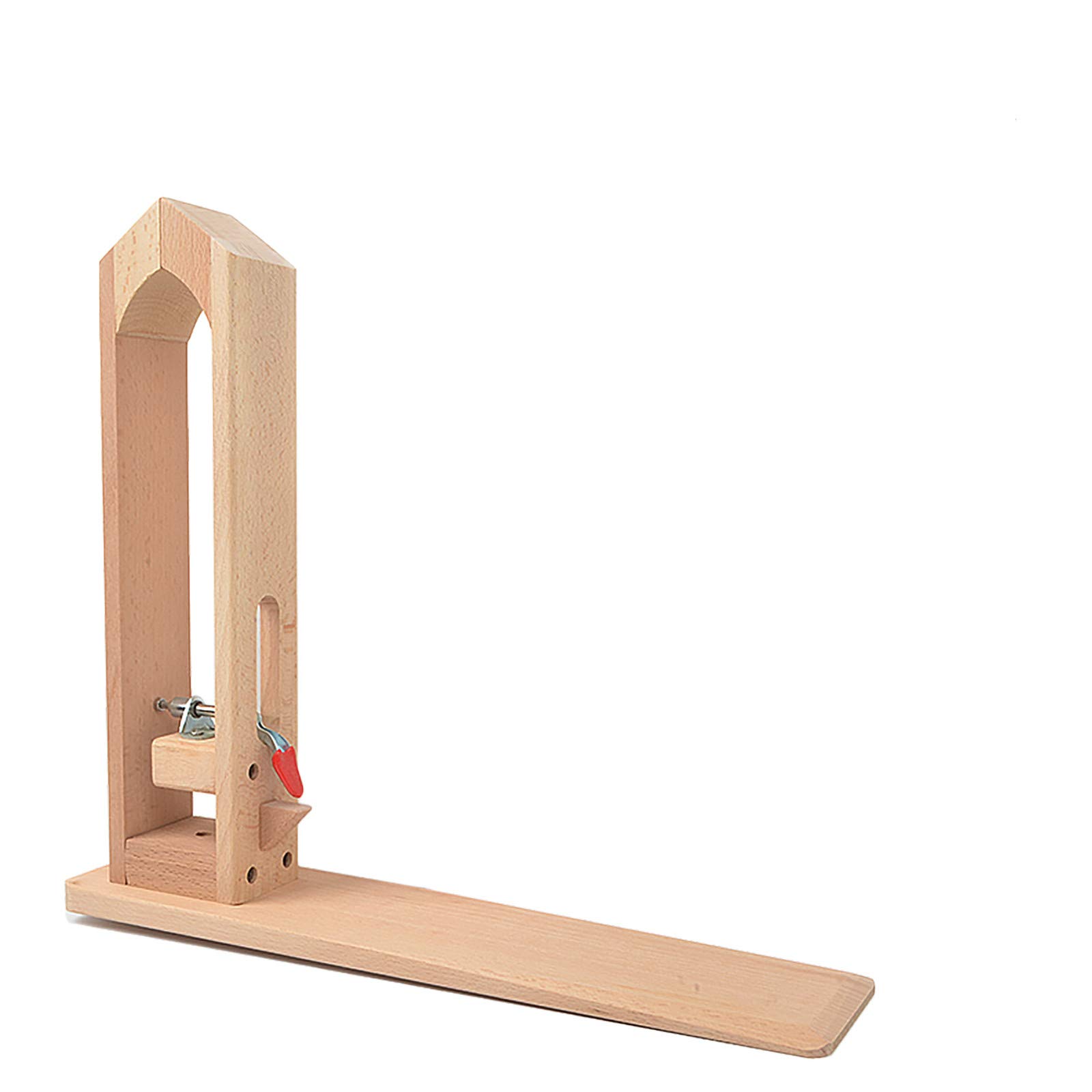 Junxave Beech Wood Stitching Pony Leather Craft Table Lacing Desktop Sewing Pony Horse Leather Clamp DIY Hand Leathercraft Tools