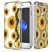 JAHOLAN iPhone 6 Case, iPhone 6S case Girl Floral Clear TPU Soft Slim Flexible Silicone Cover Phone case for iPhone 6 iPhone 6S - Sun Flowers