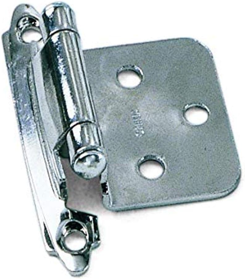 Laurey 2872625 No Offset Polished Chrome Semi Concealed Hinges