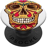 Sugar Skulls Day Of The Dead Traditional Food Latin Mexico PopSockets Standard PopGrip