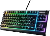 SteelSeries Apex 3 TKL Gaming Keyboard - Tenkeyless Red Beacon RGB IP32