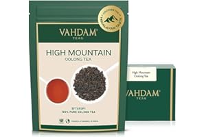 VAHDAM, High Mountain Oolong Tea Leaves From Himalayas (100g/3.53oz) 50 Cups | Strong & Robust Oolong Tea | High Elevation Gr