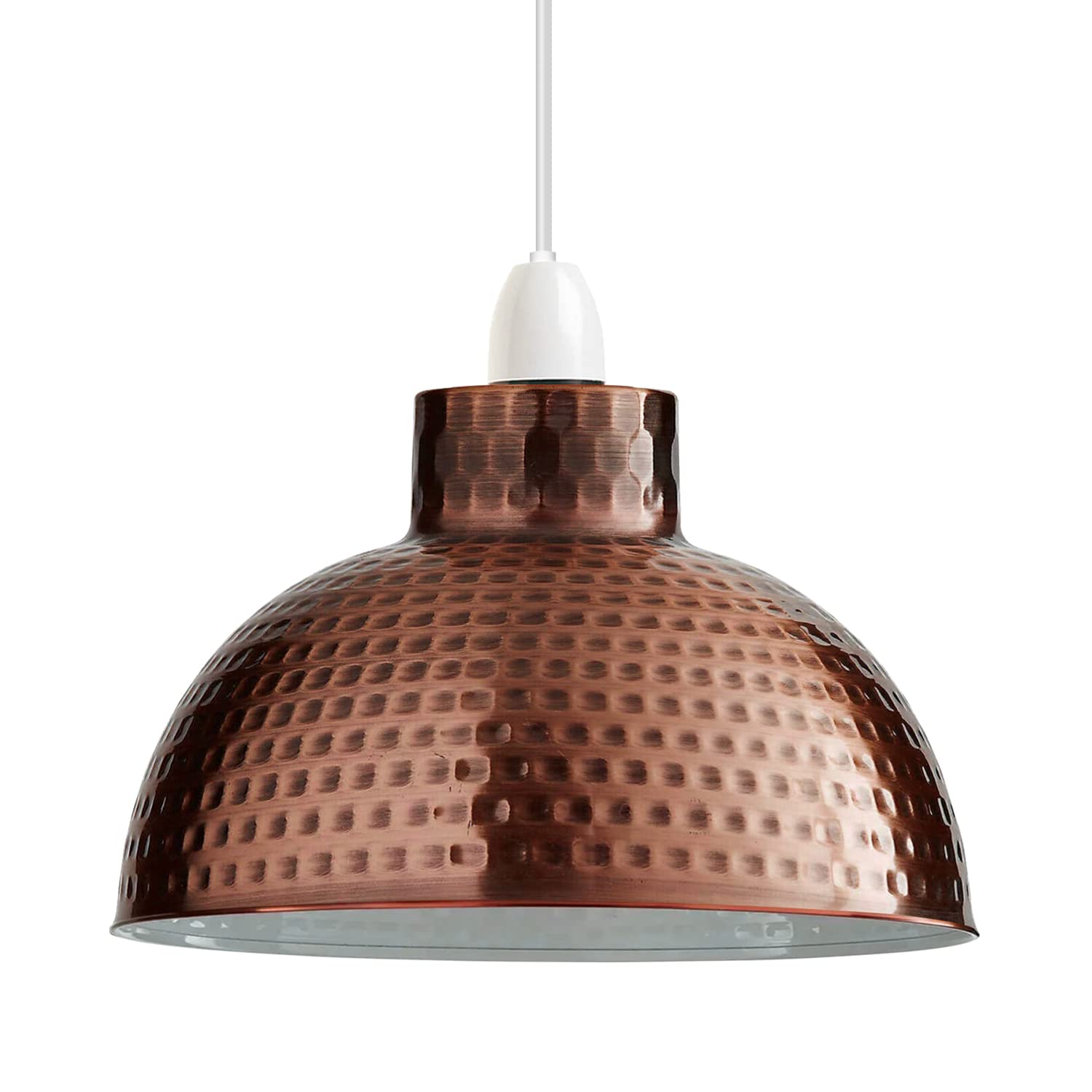 Vintage Industrial Metal Lampshade, E27 Ceiling Light Shade, Retro Wire Cage Pendant Light, Easy Fit Hanging Lamp for Kitchen, Dining Room, Living Room, Cafe Decor