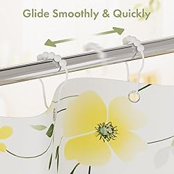 Amazer Shower Curtain Hooks, Decorative Shower