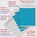 Grandstand Ink - 3/4in SKY BLUE Tyvek® Wristbands - Print & Writable Sheets in Distribution Box Paper Feel Party Event Bracelets For Churches or Schools 1000 ID Bands (100 Customizable Sheets) Per Box