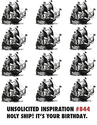 Quiplip UI766PCK Holy Ship Birthday Card (6 Pack),